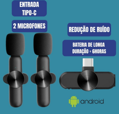 NexaSphere™ Studio-Go Wireless Lavalier Mic – Noise Canceling Audio