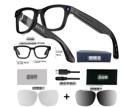 NexaSphere Vision-AI: 4K Smart Glasses with Integrated Content Camera