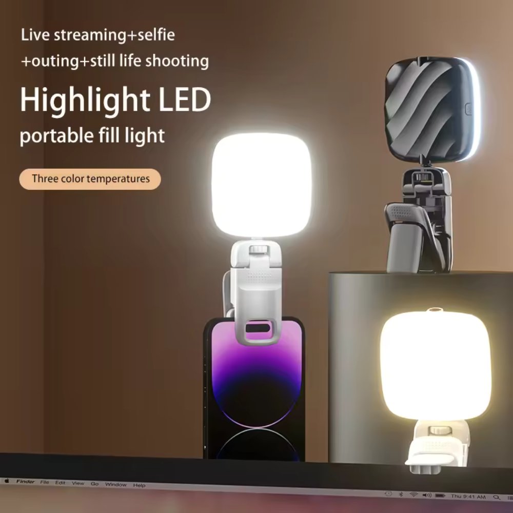 NexaSphere Glow-Pro: Portable LED Studio Clip-Light