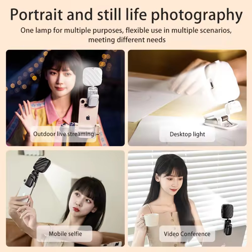 NexaSphere Glow-Pro: Portable LED Studio Clip-Light