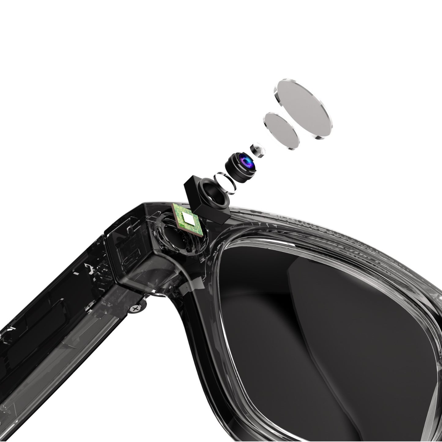 NexaSphere Vision-AI: 4K Smart Glasses with Integrated Content Camera