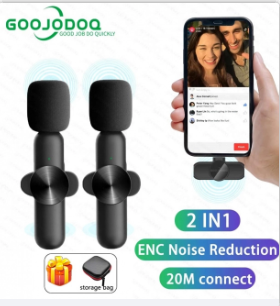 NexaSphere™ Studio-Go Wireless Lavalier Mic – Noise Canceling Audio