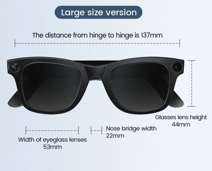 NexaSphere Vision-AI: 4K Smart Glasses with Integrated Content Camera