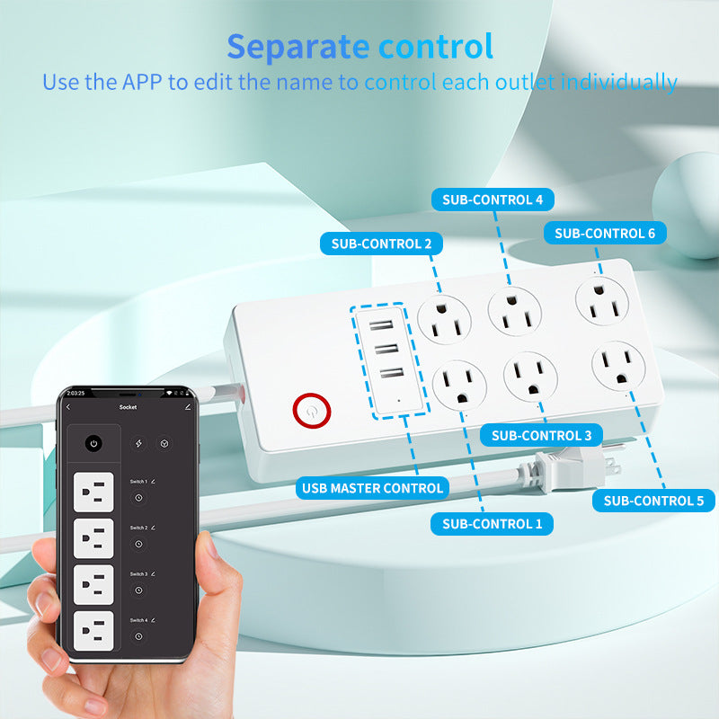 NexaSphere Smart-Command: WiFi & Bluetooth Precision Power Socket