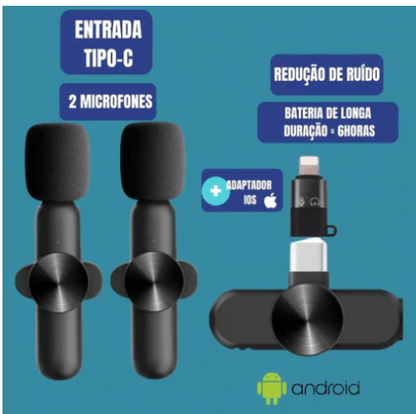 NexaSphere™ Studio-Go Wireless Lavalier Mic – Noise Canceling Audio